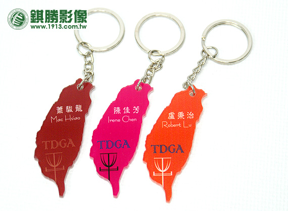 ACD02002 客製化鑰匙圈(雙層)－【整體】多款拼印製作，顏色形狀不受限