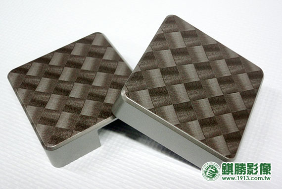 ABS01001 仿CABON紋路－【直印後】銀色款