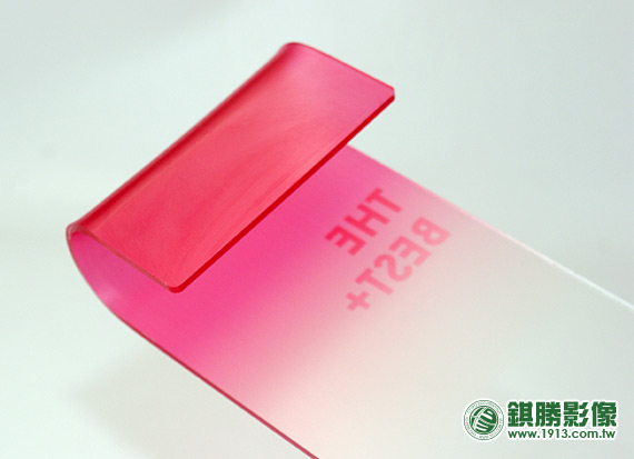 ACB09005 雙面質料分類吊牌－【背面】全彩漸層與局部白墨LOGO印製