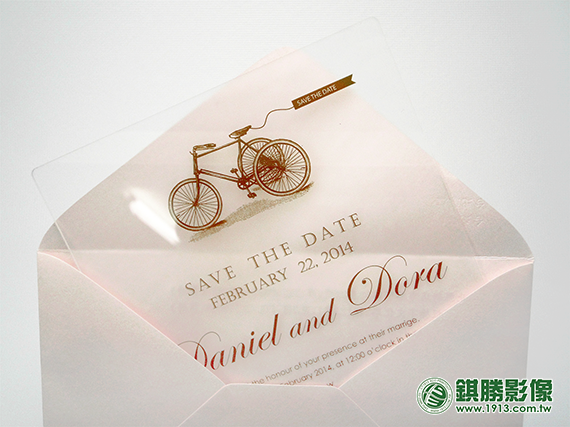 ACD06001 壓克力婚禮請柬－【呈現效果】