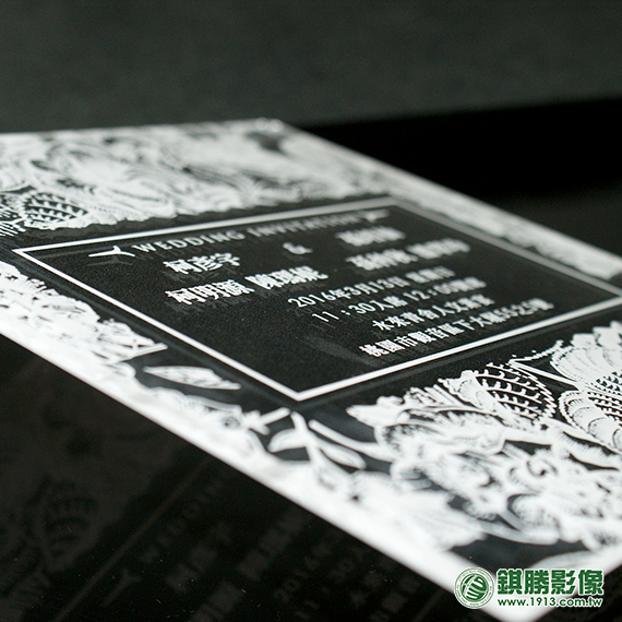 ACD06002 壓克力喜帖－【側邊效果】